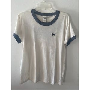 Victoria’s Secret PINK white/gray tee